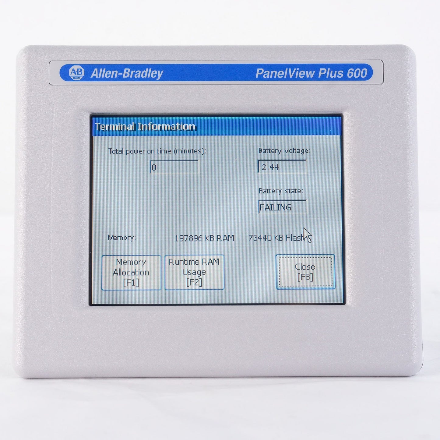 Allen Bradley 2711P-T6C20D8 /A PanelView Plus 600 Color Touch Display - Open Box
