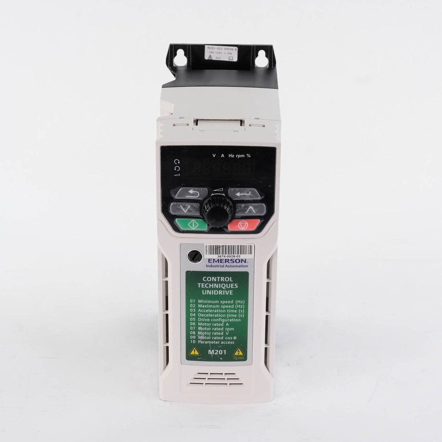 Emerson Unidrive M201-021 0056 A AC Drive 1.5kW 2HP 200-240V M201-0210056A