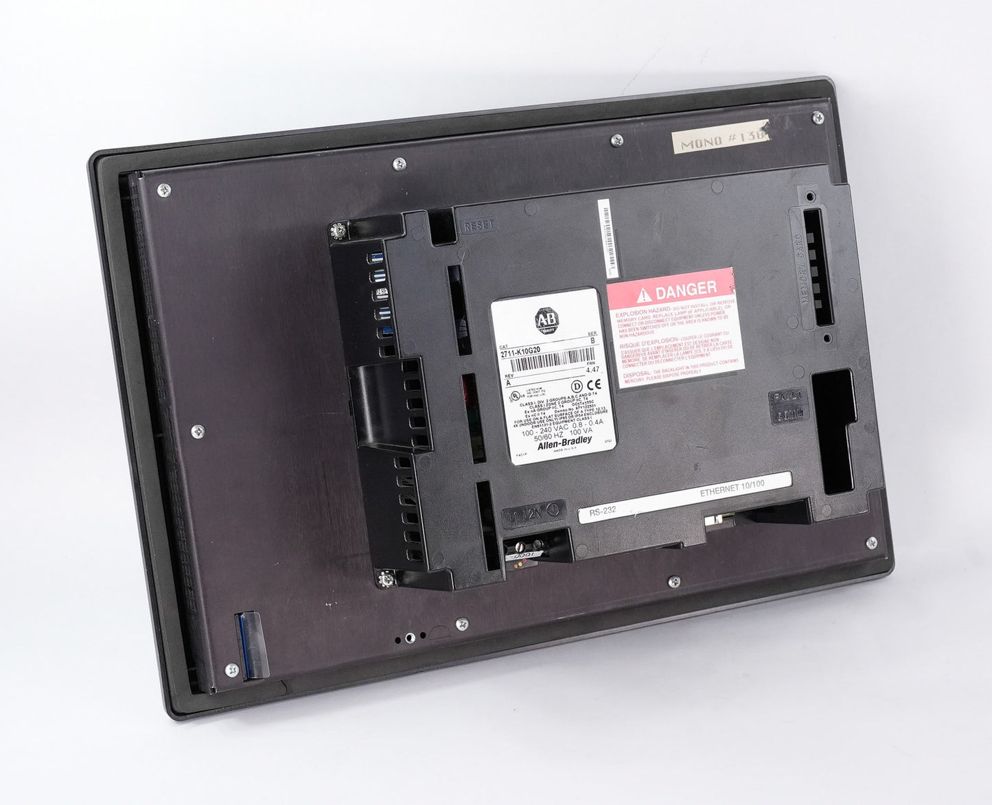 Allen Bradley 2711-K10G20 /B Rev A PanelView 1000 HMI Panel 2711K10G20