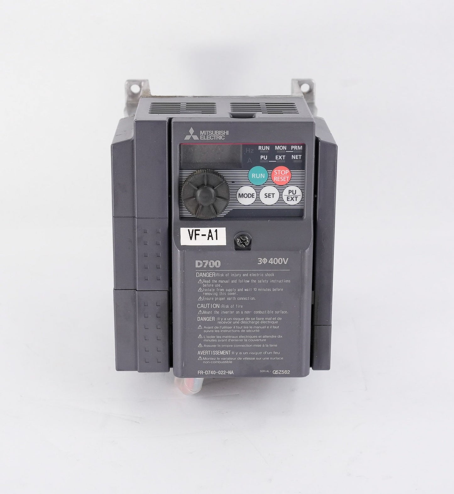 Mitsubishi Electric FR-D740-022-NA Inverter 3-Phase 380-480V FRD740022NA