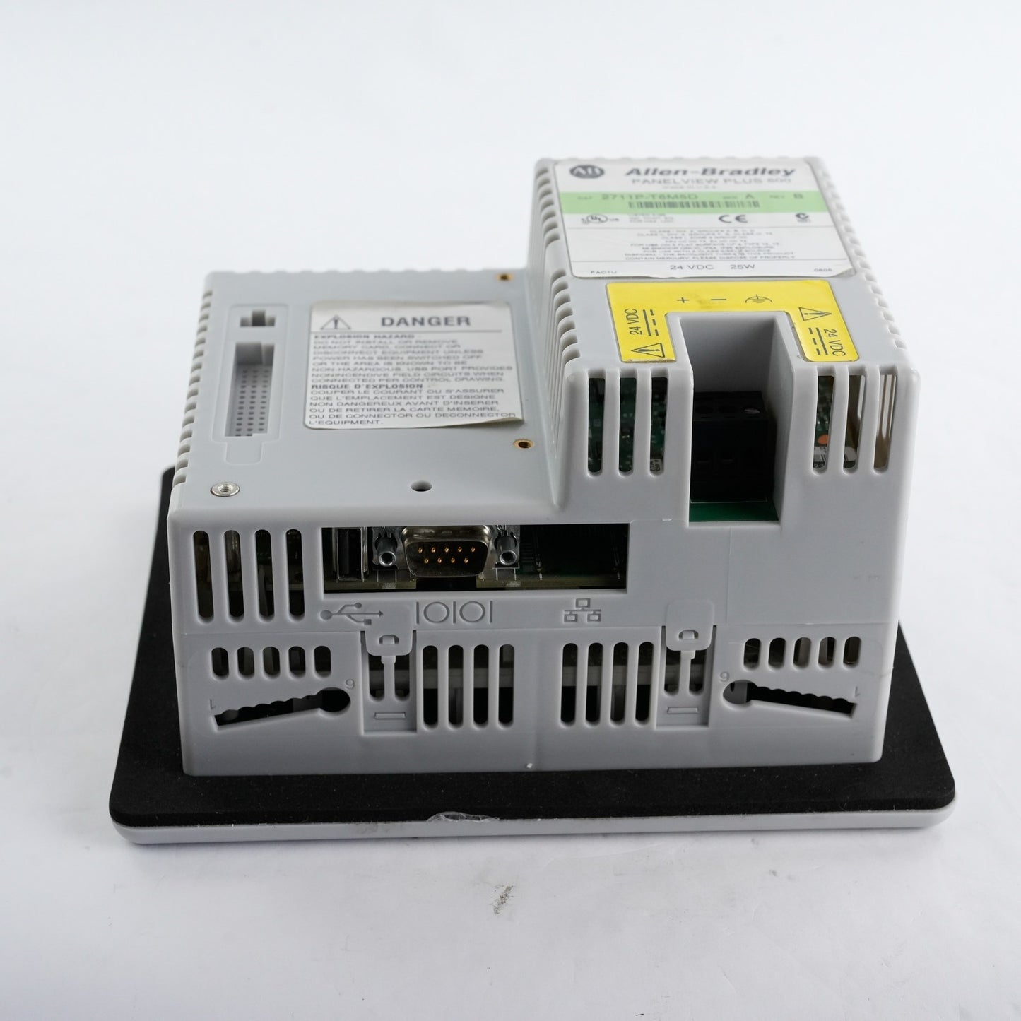 Allen Bradley 2711P-T6M5D /A Rev B PanelView Plus 600 Display Terminal
