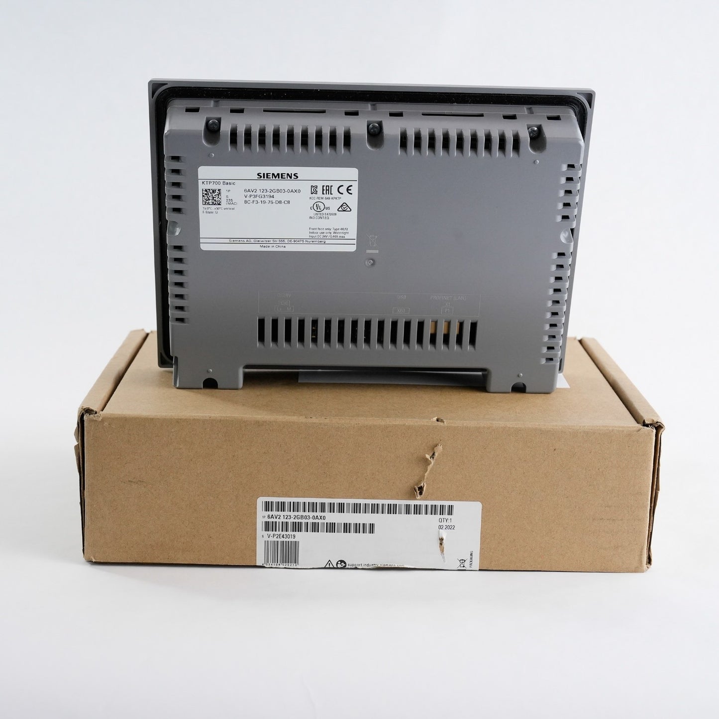 Siemens 6AV2 123-2GB03-0AX0 KTP700 Basic Panel 6AV2123-2GB03-0AX0