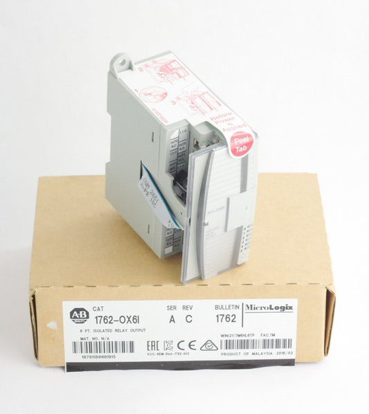 Allen Bradley 1762-OX6I Ser A Rev C 6 Pt Isolated Relay Output Module - Open Box