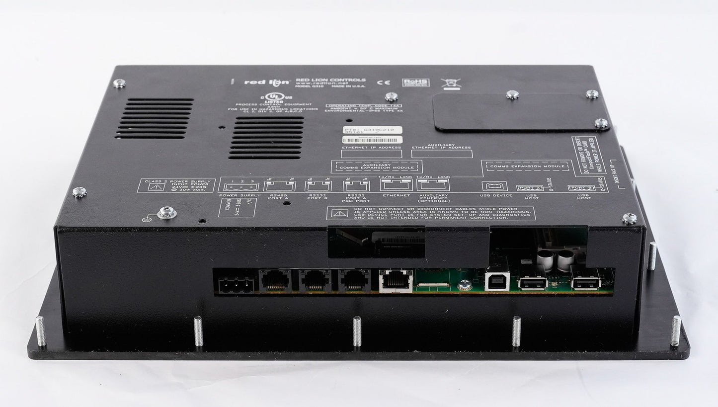 Red Lion G310C210 G3 Series 10.4" Color HMI Operator Interface Display G310