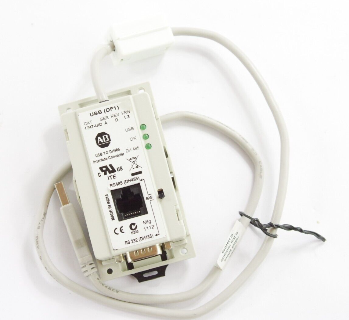 Allen Bradley 1747-UIC Series A USB to DH-485 Interface Converter RS-232/RS-485