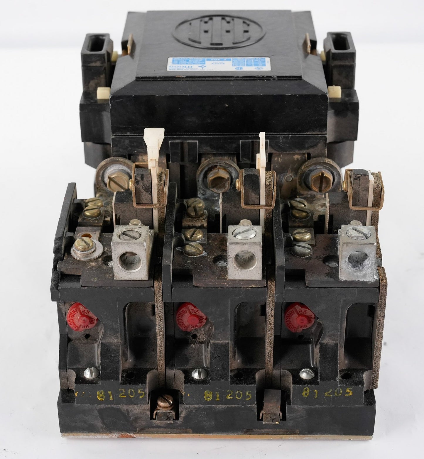 Gould A203 Size 3 Magnetic Motor Starter 3-Pole 600V 90A Series E A203E