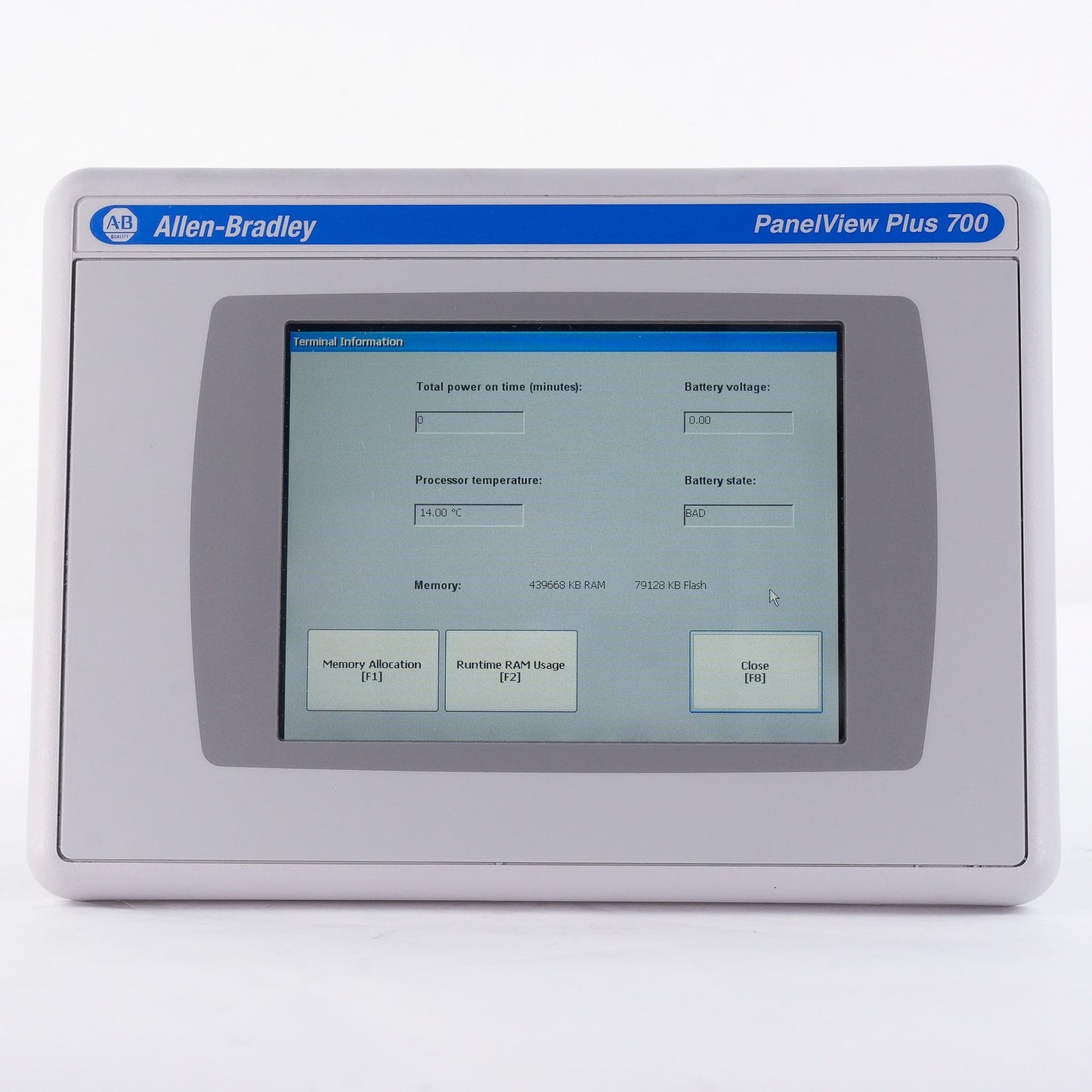 Allen Bradley 2711P-T7C4D8K PanelView Plus 700 + RP8DK/B - AB Remanufactured