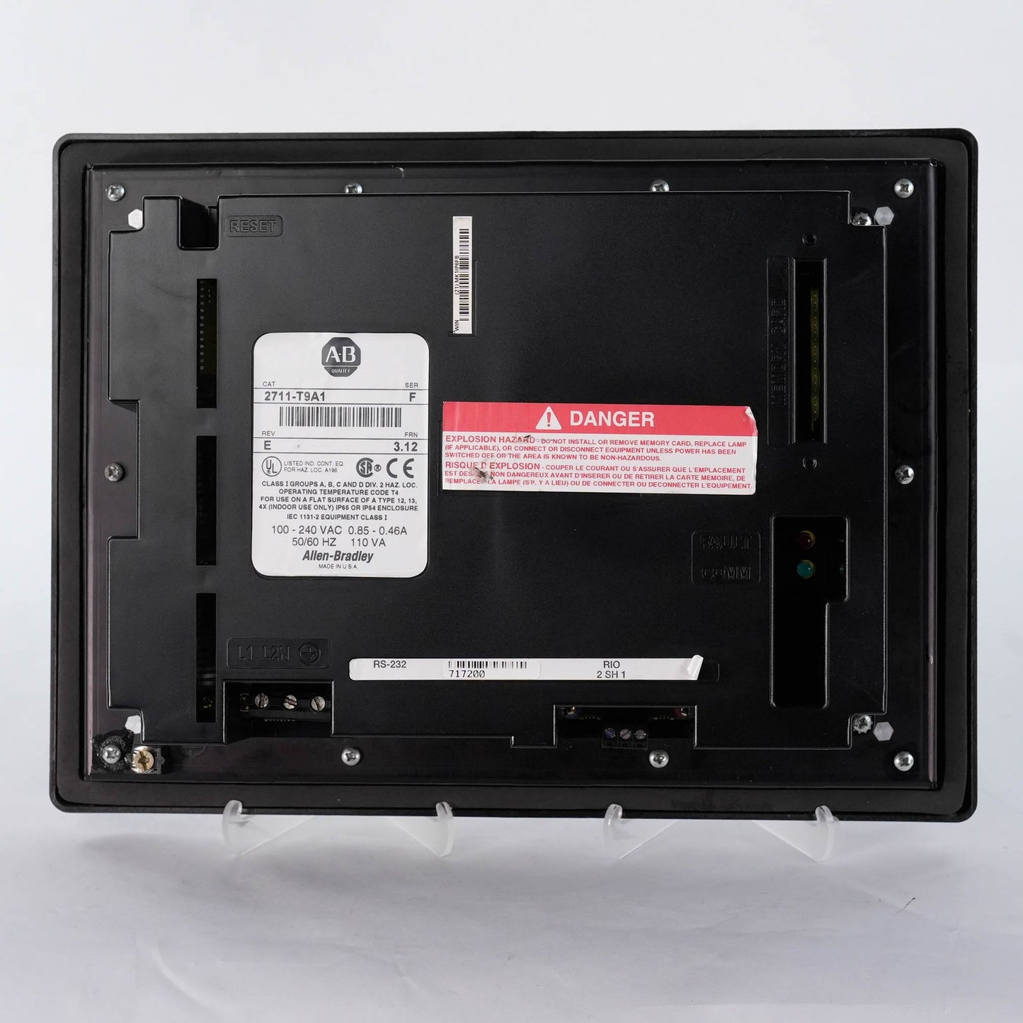 Allen Bradley 2711-T9A1 /F PanelView 900 Touch HMI 120V 2711T9A1 9in Refurbished