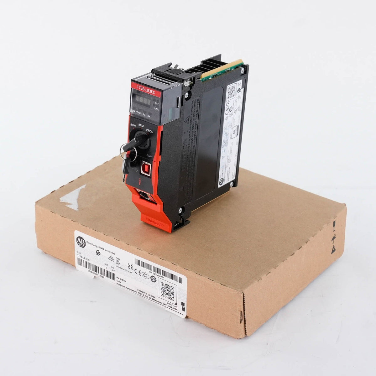 Allen Bradley 1756-L83ES Ser B GuardLogix 5580 Safety Controller Open Box 2024