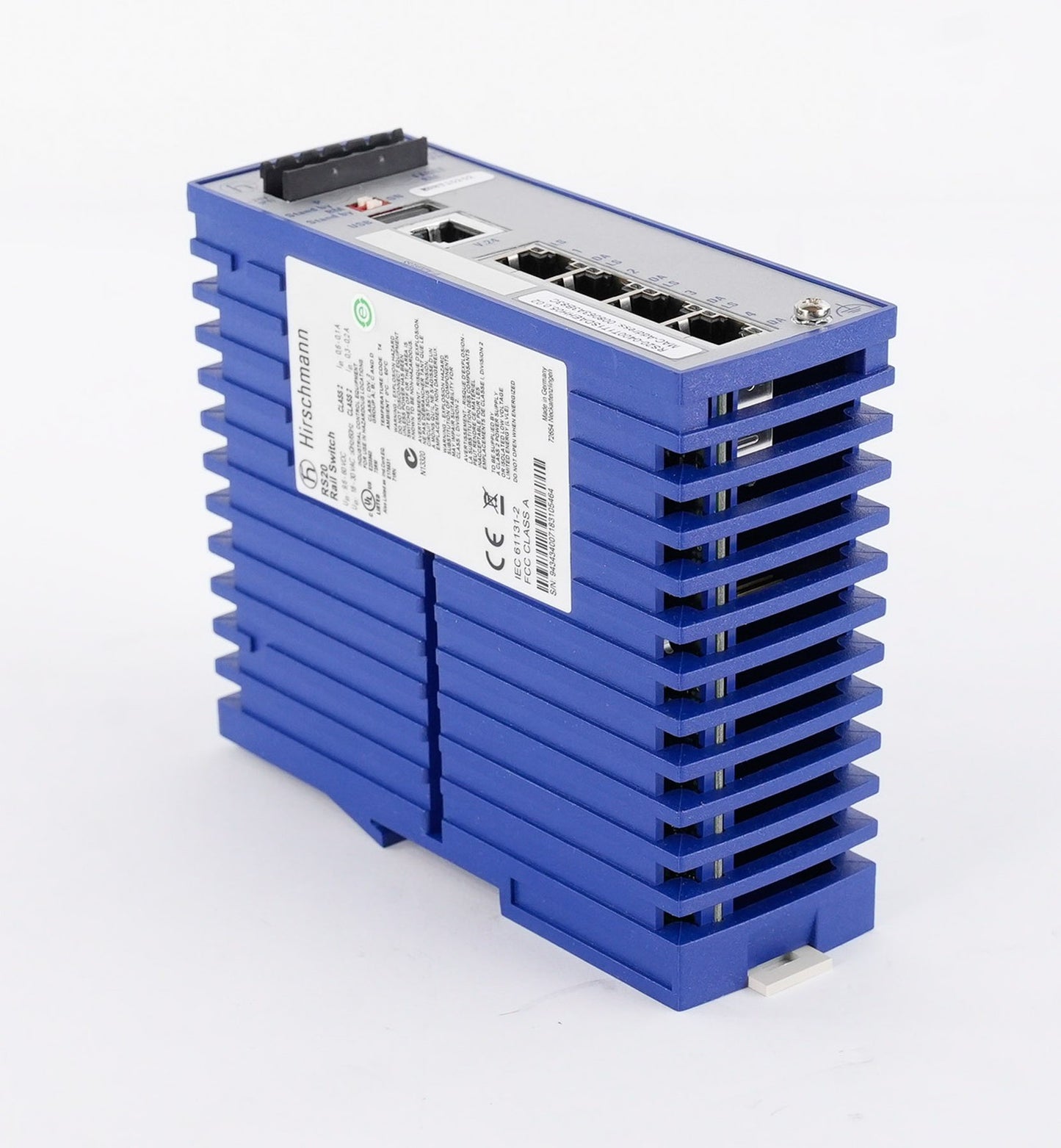 Hirschmann RS20 Rail Switch 60VDC 18-30VAC 50/60Hz