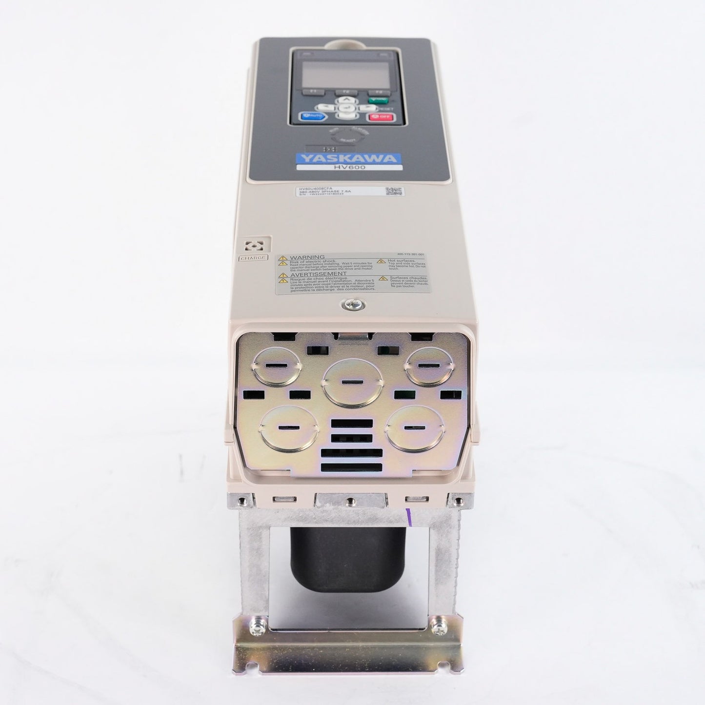 Yaskawa CIPR-HV60U4008CFAA-AAAAHA Rev A 480V 7.5A 5HP AC Drive - Open Box