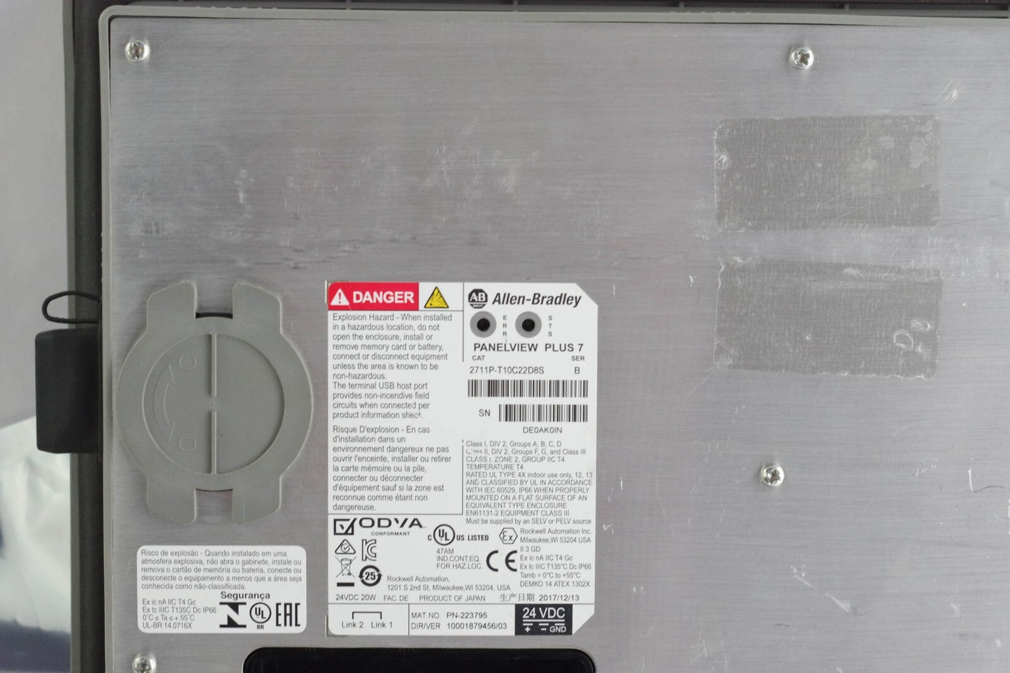 Allen Bradley 2711P-T10C22D8S /B PanelView Plus 7 Color Touch 10" - Refurbished