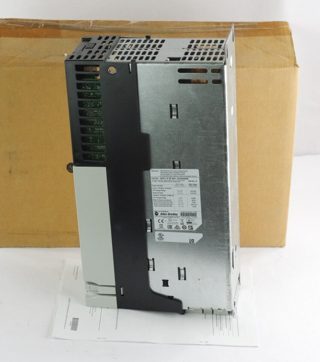 Allen Bradley 20G11RD8P0AA0NNNNN /A PowerFlex 755 AC Drive 5hp - Open Box