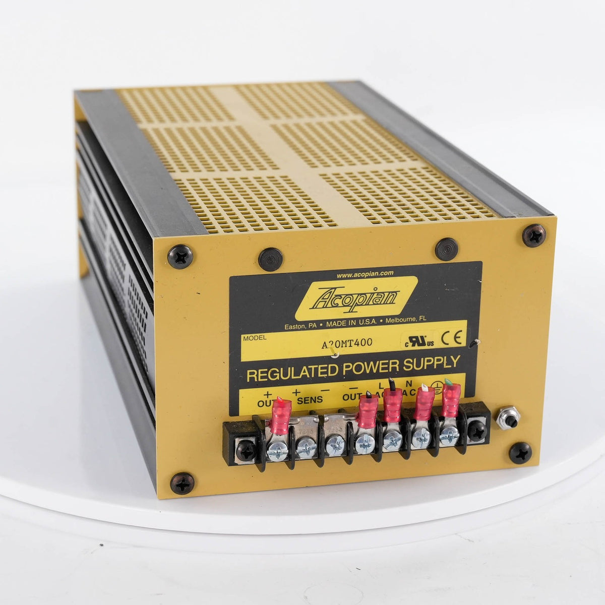 Acopian A20MT400 Linear Power Supply 20V 4A 105-125VAC 50/400Hz A20MT400 Case M