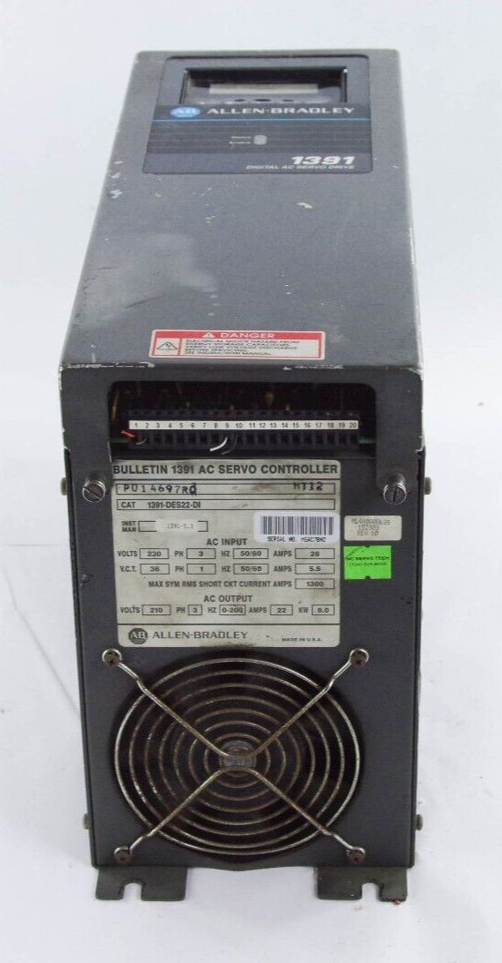 Allen Bradley 1391-DES22-DI / 1391DES22DI AC Servo Drive - For Parts or Repair