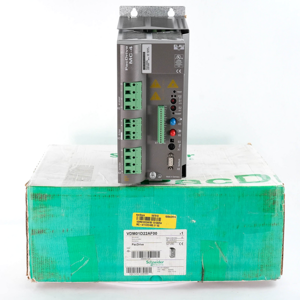 Schneider Electric MC-4/11/22/400 VDM01D22AF00 PacDrive E0A4D9 FW V00.10.xx Open