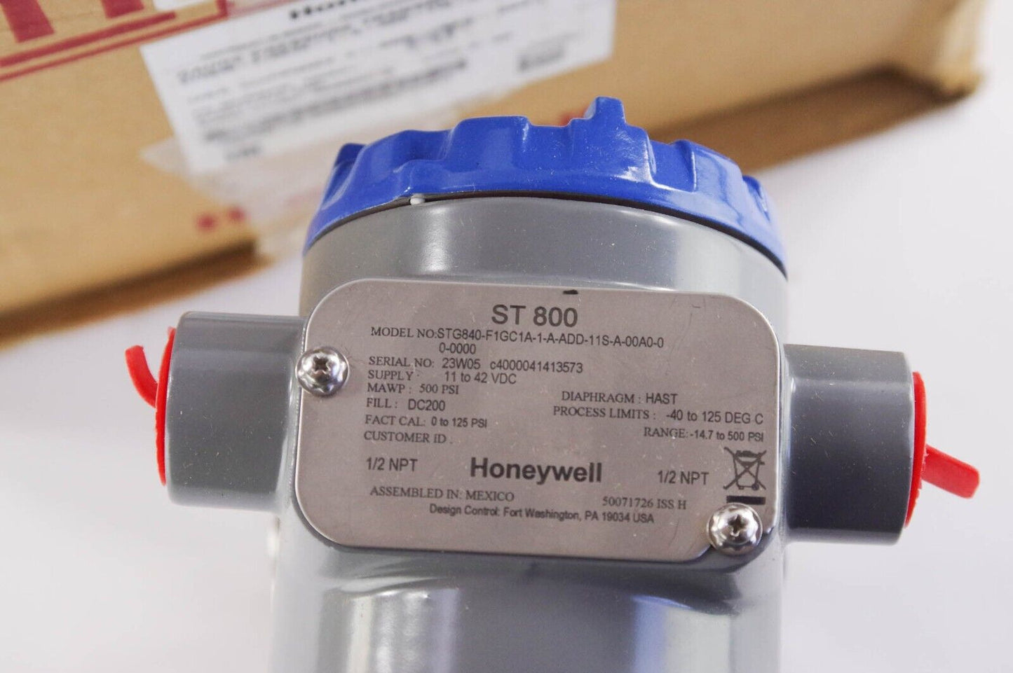 Honeywell ST800 STG840-F1GC1A-1-A-ADD-11S-A-00A0-00-0000 Pressure Transmitter