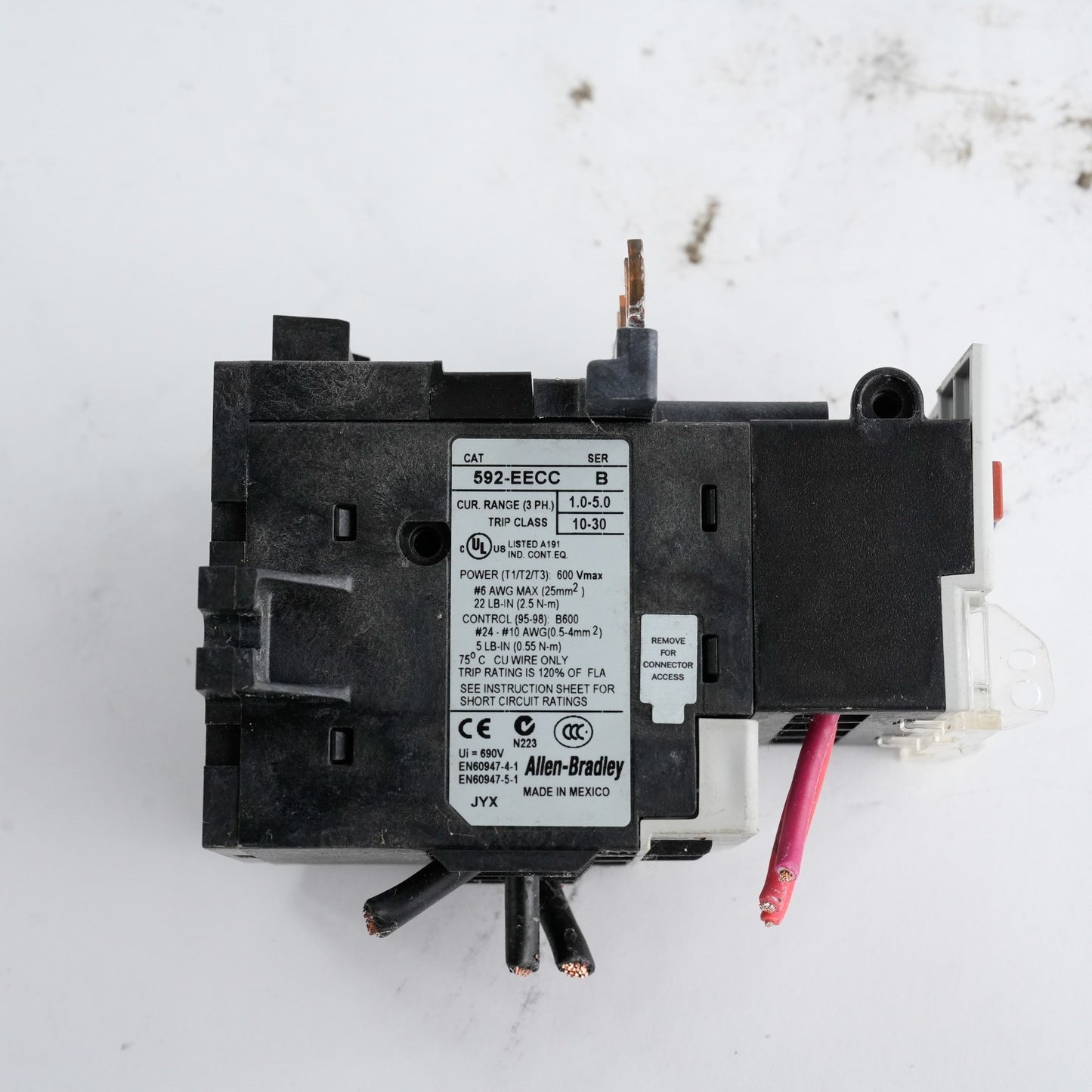 Allen Bradley 592-EECC /B Overload Relay 1-5A 3-Phase 592EECC