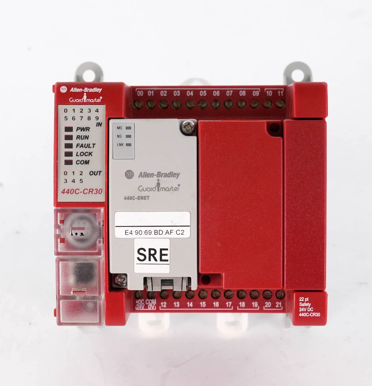 Allen Bradley 440C-CR30-22BBB Ser A Guardmaster Safety Relay + 440C-ENET