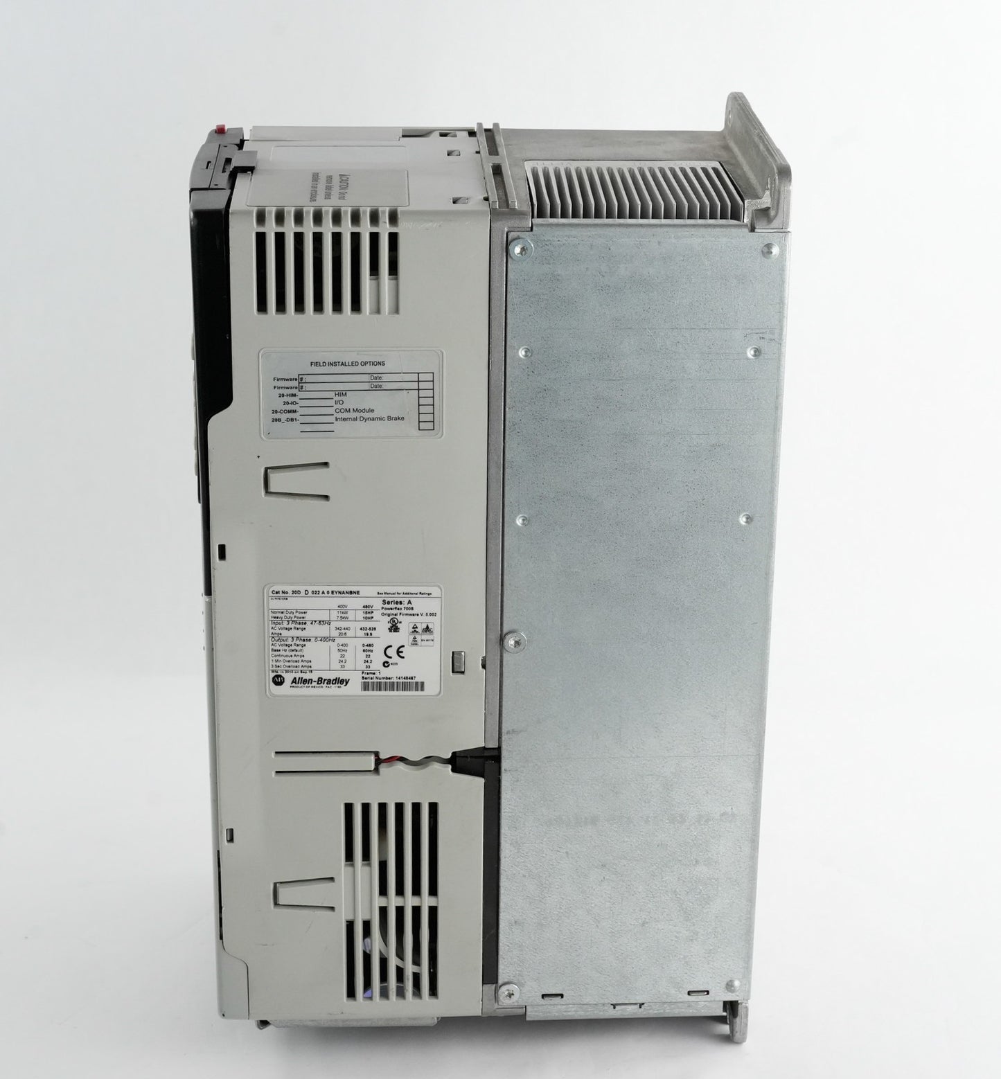 Allen Bradley 20DD022A0EYNANBNE /A PowerFlex 700S 480V AC Drive