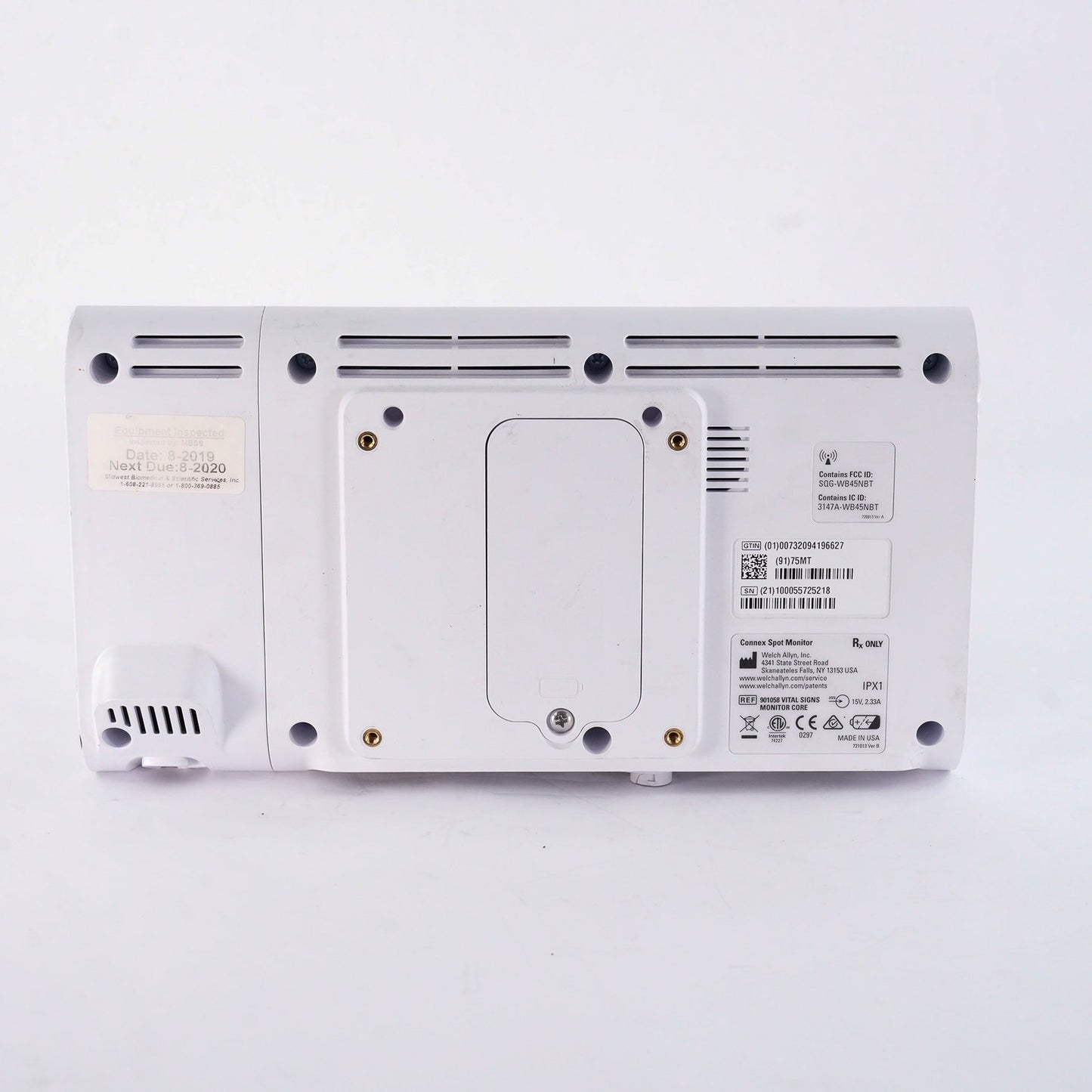 Welch Allyn Connex Spot Signs Monitor 901058 MasimoSET SpO