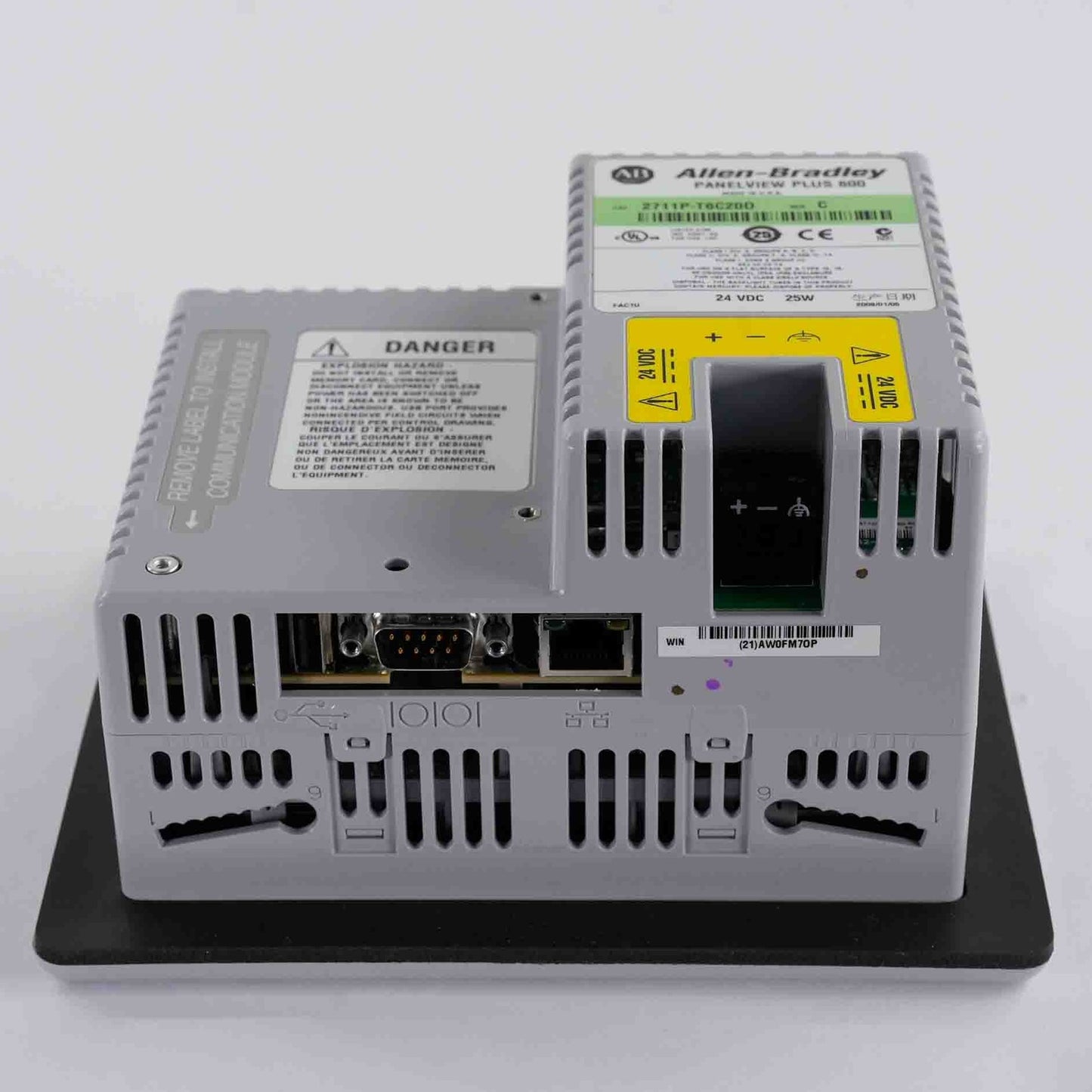 Allen Bradley 2711P-T6C20D /C PanelView Plus 600 Color Touch Display Installed