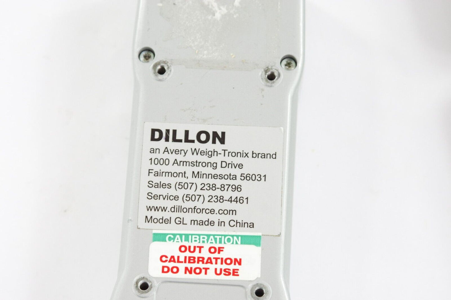 Dillon GL 250Nx0.1N / 55Lbf x.02Lbf Force Gauge 36321-055 Digital - NO CHARGER