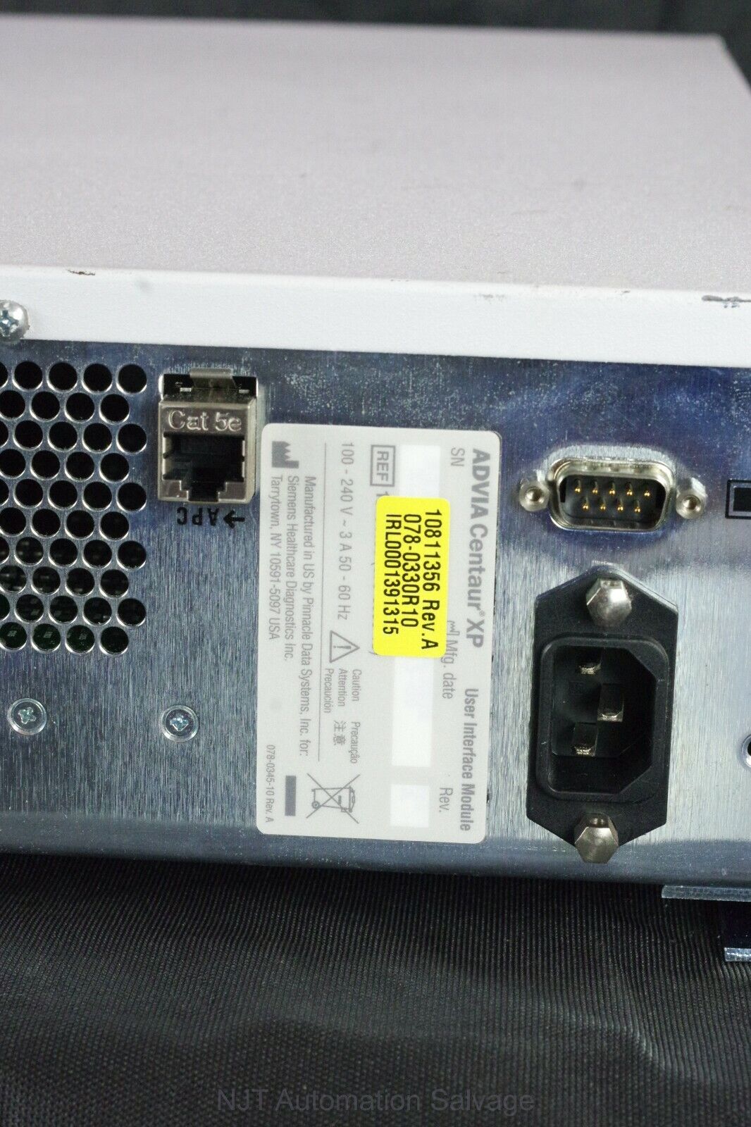 Siemens Advia Centaur XP User Interface Module PC 10811356 Rev A 078-0330R10