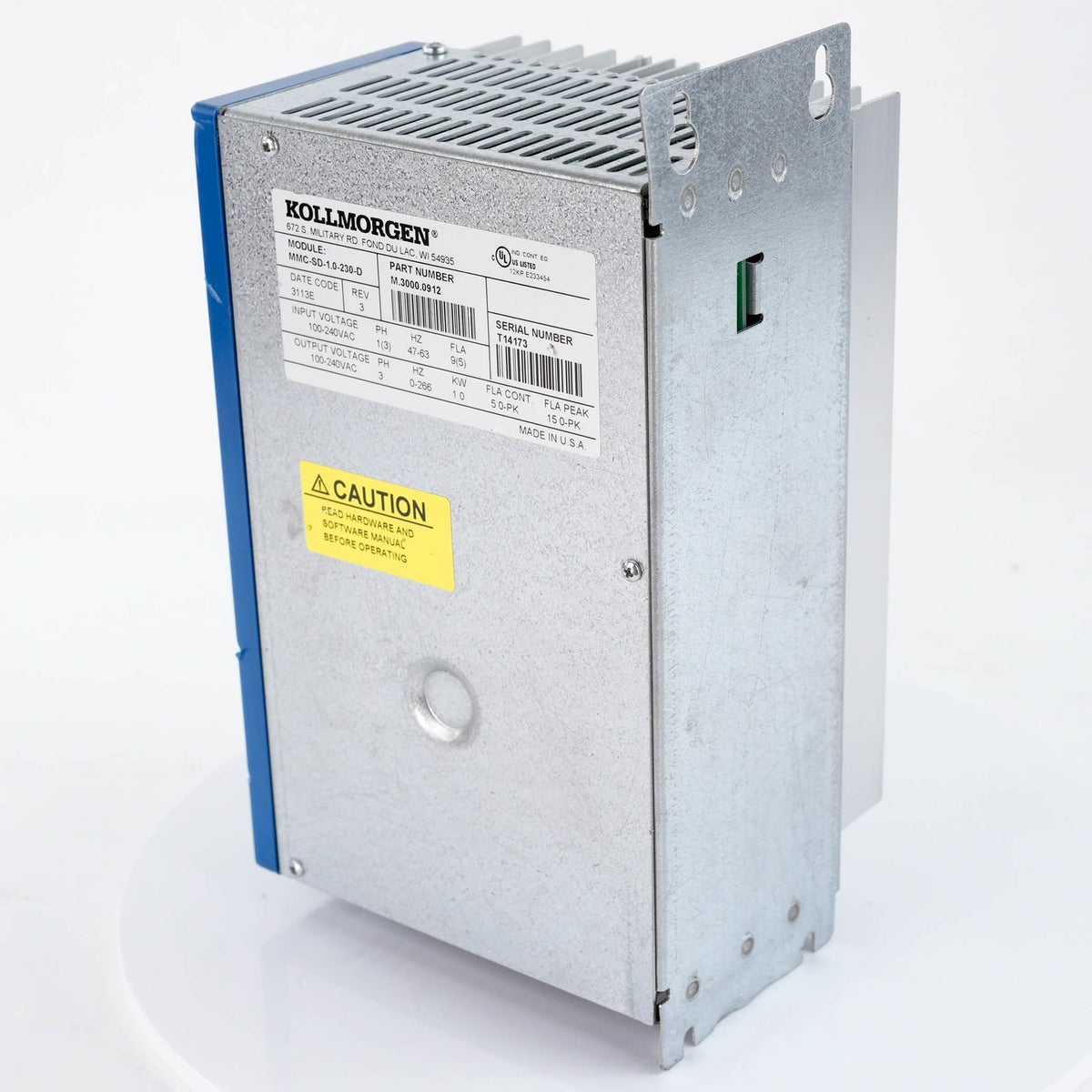 Kollmorgen MMC-SD-1.0-230-D MMC Smart Drive 1.0kW 230V MMCSD10230D Servo Drive