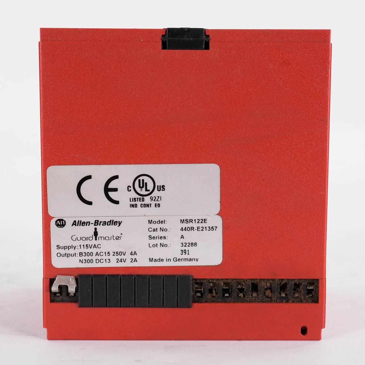 Allen Bradley 440R-E21357 Ser A MSR122E Guardmaster GSR SI Safety Relay 24V DC