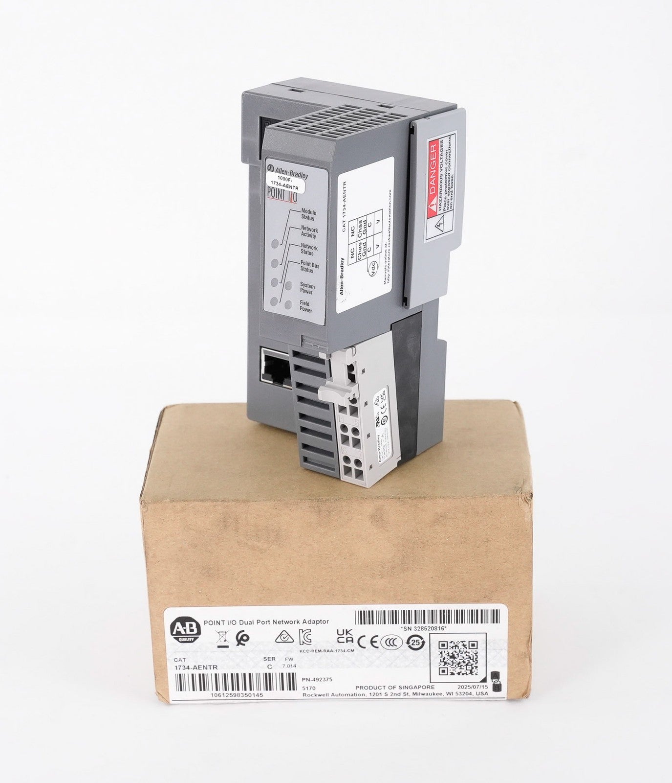 Allen Bradley 1734-AENTR /C Point I/O Ethernet Adapter 1734AENTR - Open Box
