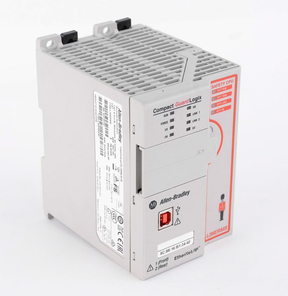 Allen Bradley 1769-L36ERMS /B Compact GuardLogix Safety Controller CPU