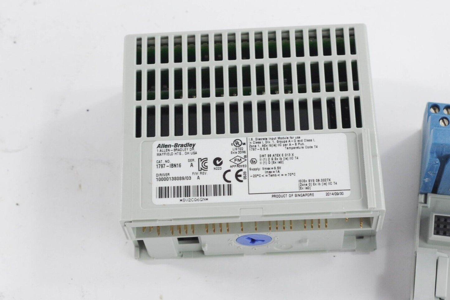 Allen Bradley 1797-IBN16 Ser A Flex Ex Input Module + 1797-TB3