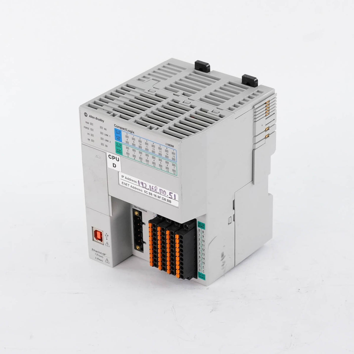 Allen Bradley 1769-L18ERM-BB1B Ser B CompactLogix 0.5MB