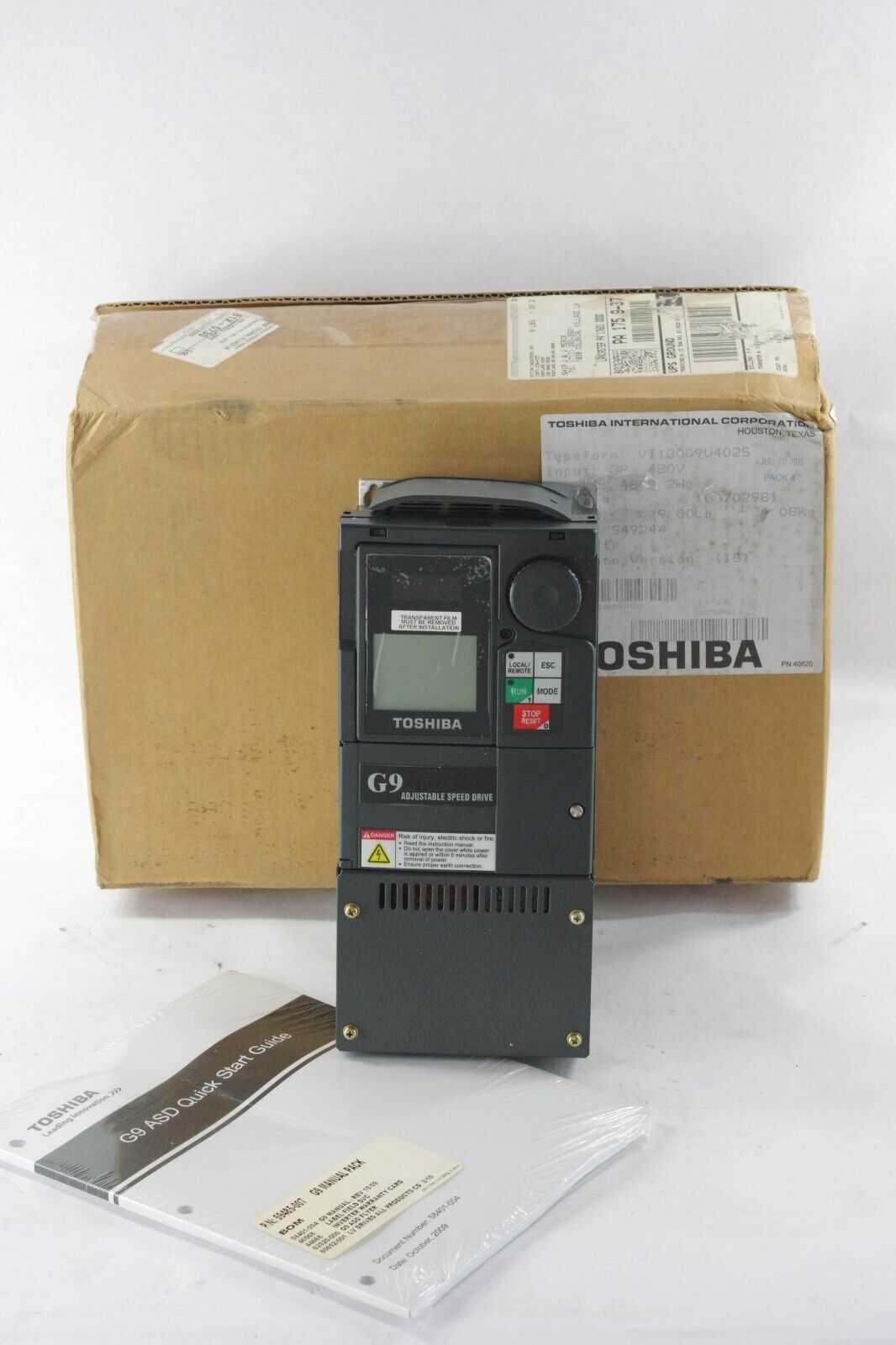 TOSHIBA VT130G9-U-4025 / VT130G9U4025 G9 40820 Transistor Inverter - Open Box