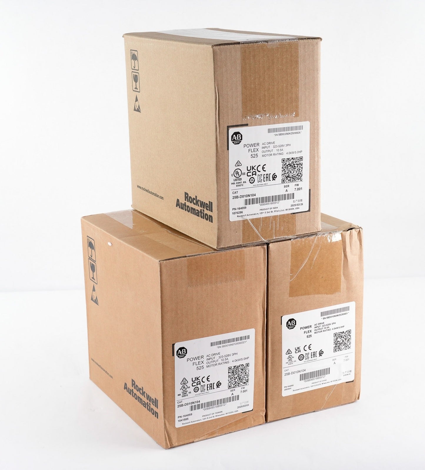 Allen Bradley 25B-D010N104 /A PowerFlex 525 AC Drive 3-Phase - Sealed Surplus