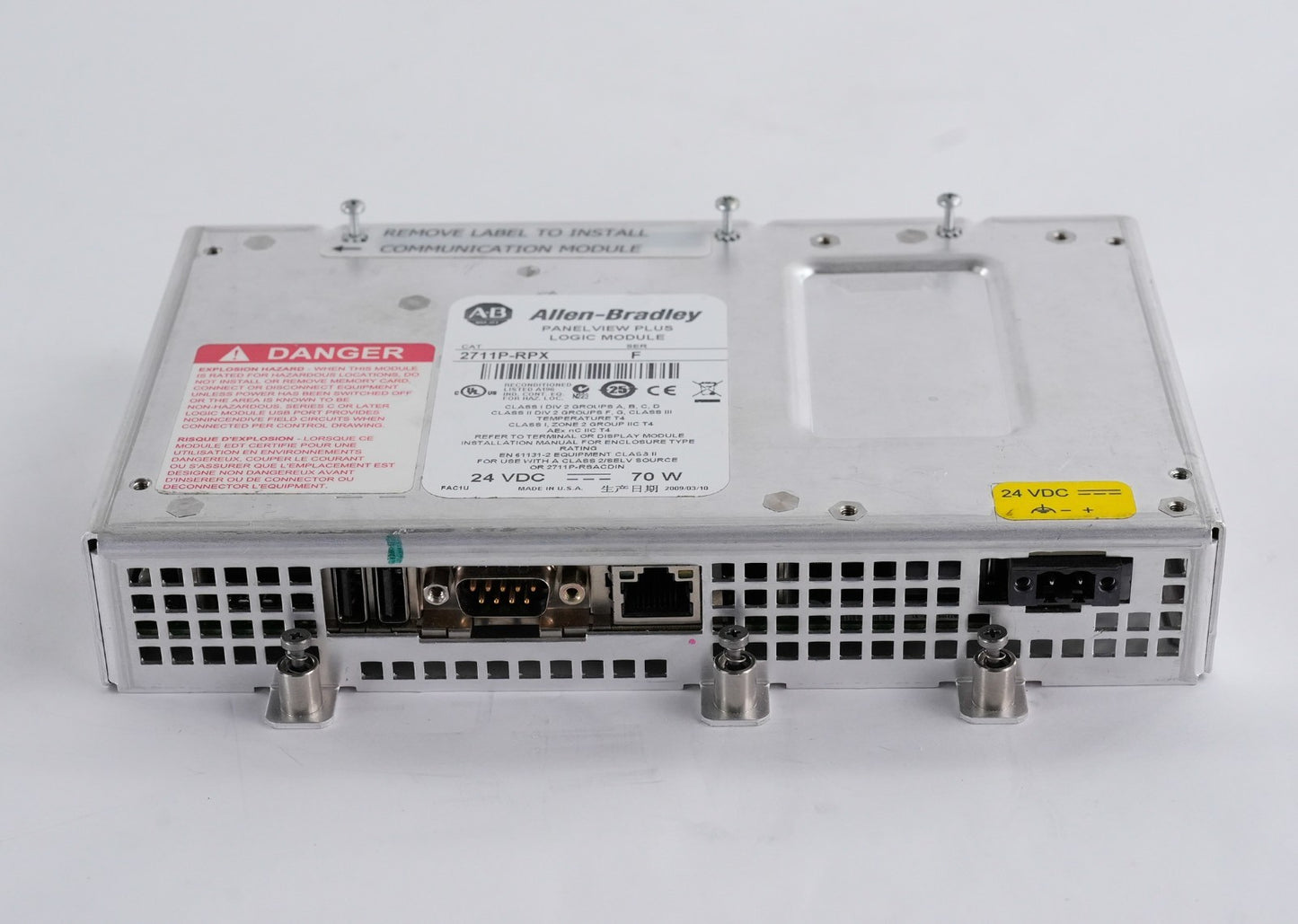 Allen Bradley 2711P-RPX /F Panelview Plus Logic Module 2711PRPX