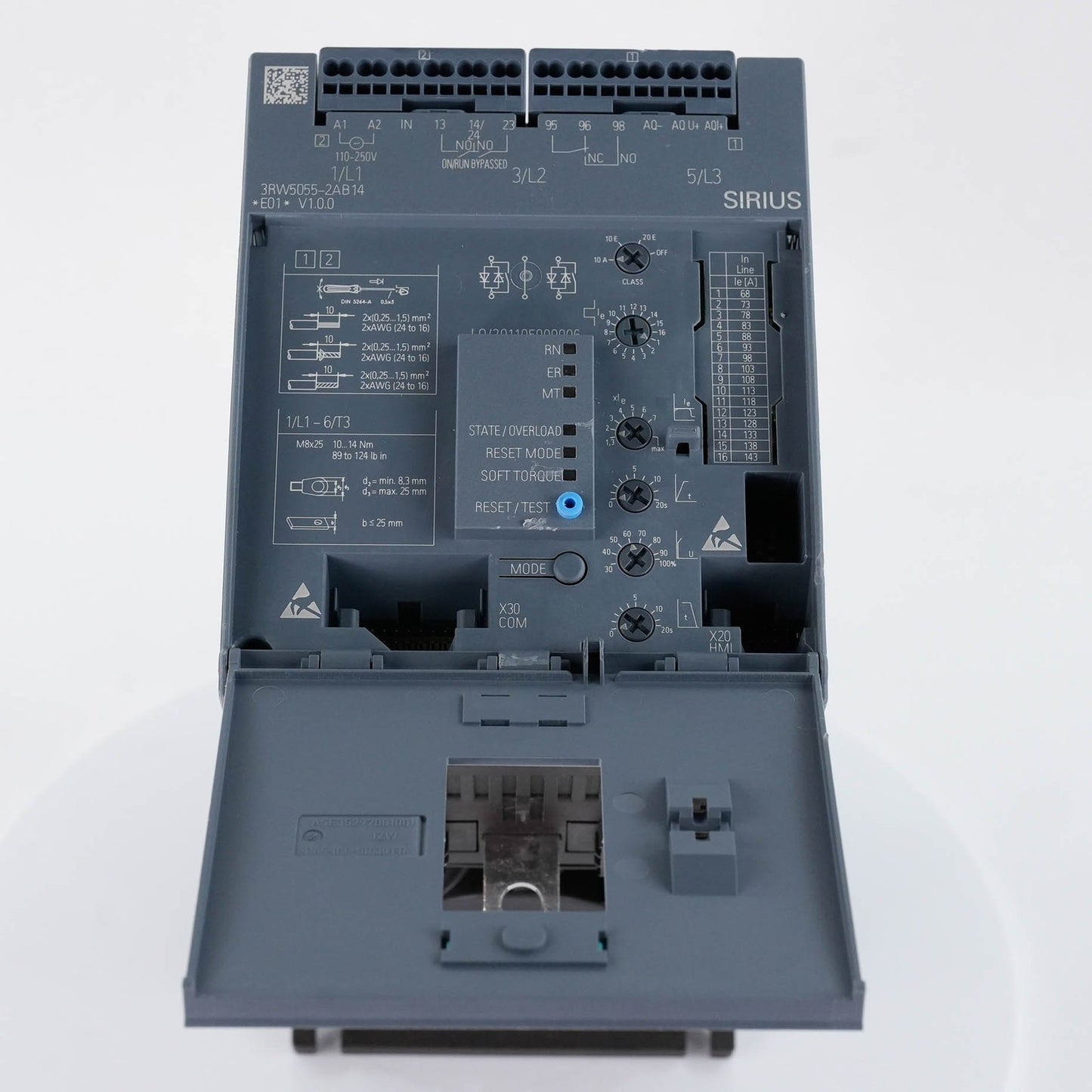 Siemens 3RW5055-2AB14 Sirius AC Semiconductor Soft Motor Starter 143A 200-480V