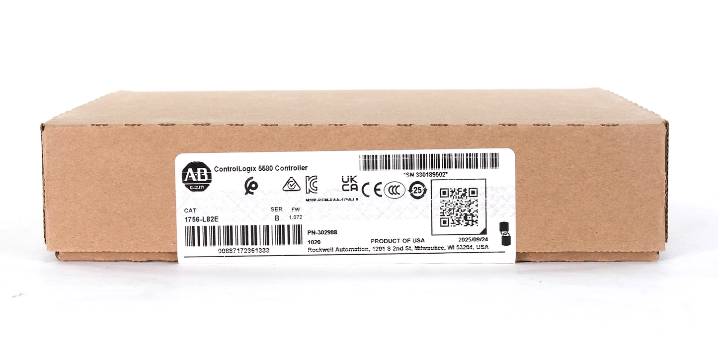 Allen Bradley 1756-L82E ControlLogix 5580 Controller 5MB Memory