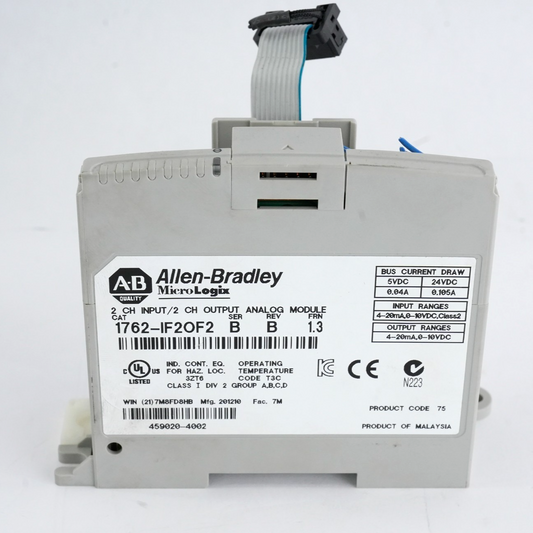 Allen Bradley 1762-IF2OF2 /B Rev B FRN 1.3 Channel Analog I/O Module