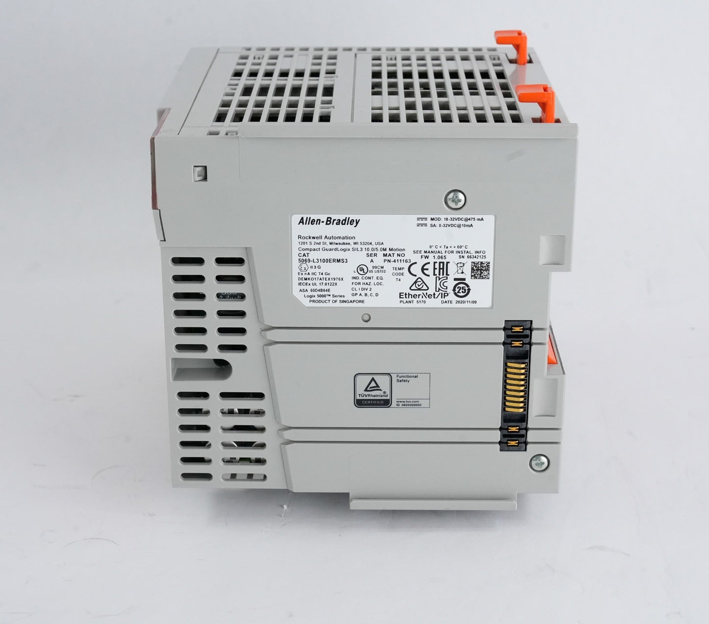 Allen Bradley 5069-L3100ERMS3 /A GuardLogix 5380 Controller 2020 - Lightly Used