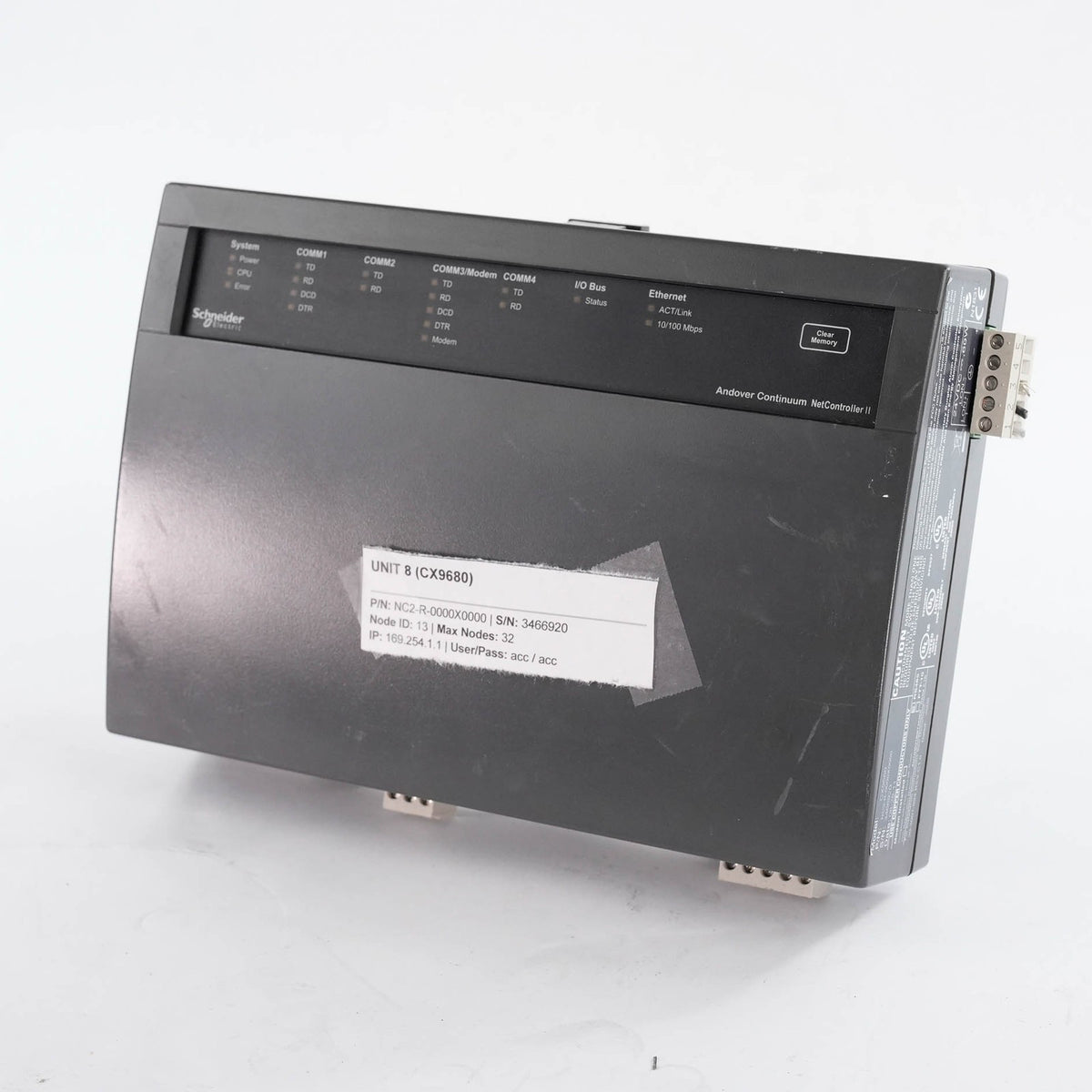 Andover CX9680 NC2-R-0000X0000 NetController II CX9680 X 32 Node NC2-R-0320X0000