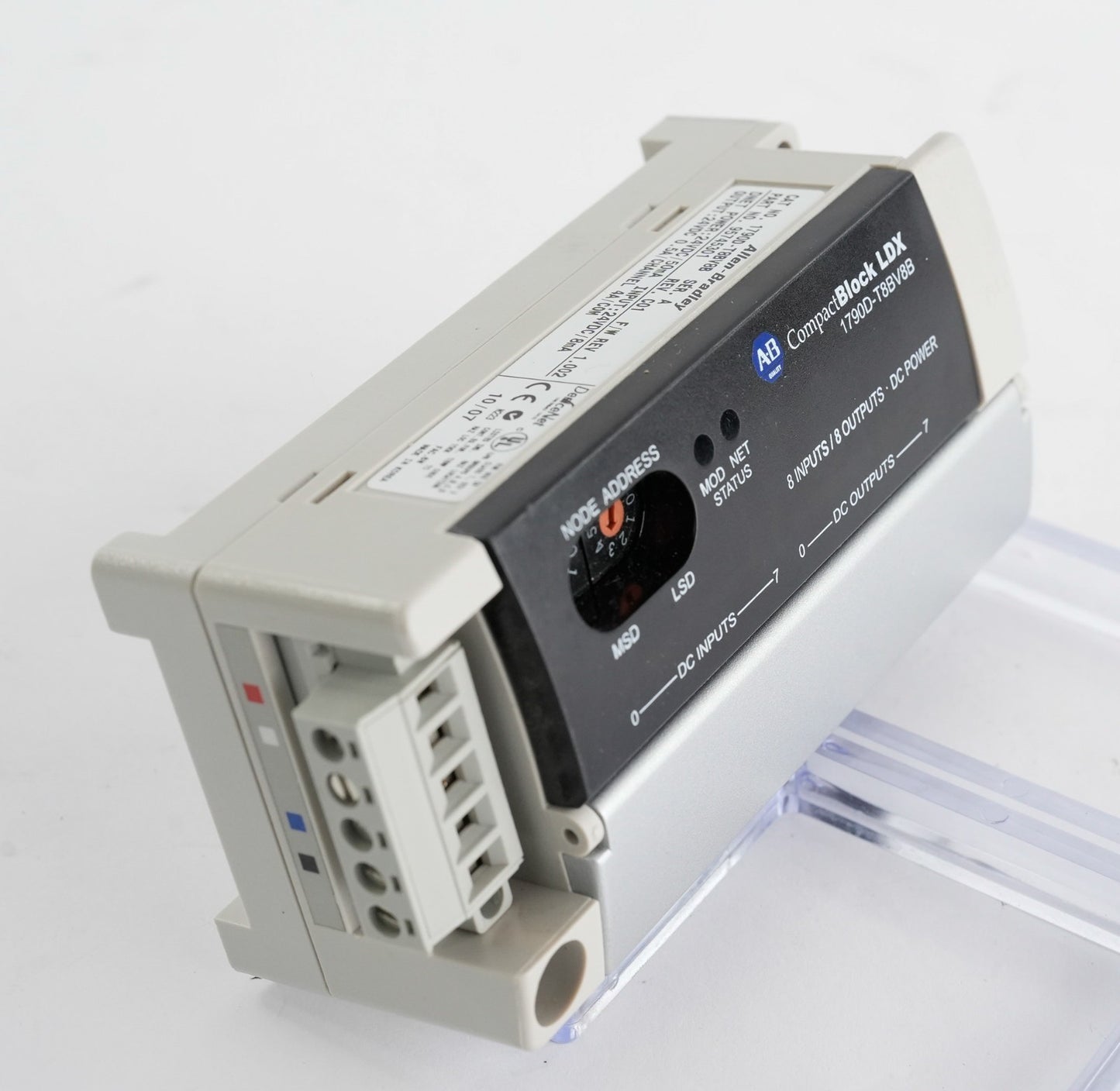 Allen Bradley 1790D-T8BV8B /A Compact Block LDX REV. C01 24VDC 0.5A