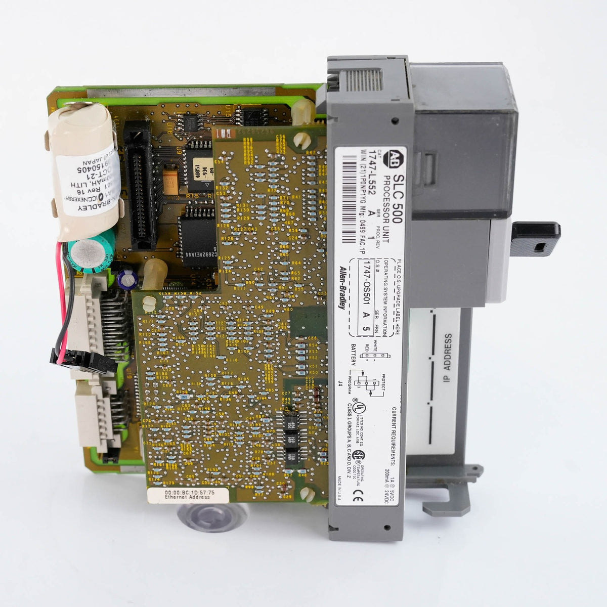 Allen-Bradley 1747-L552 /A SLC 500 5/05 CPU Processor 32K Memory - No Cover