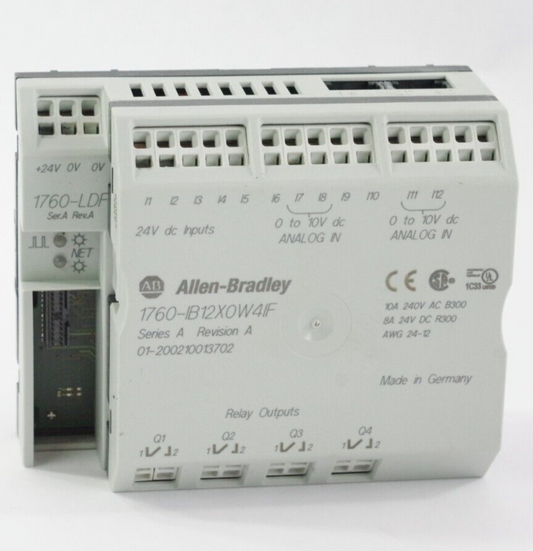 Allen Bradley 1760-IB12X0W4IF Ser A Rev A I/O Combination Module 1760-LDF No Box