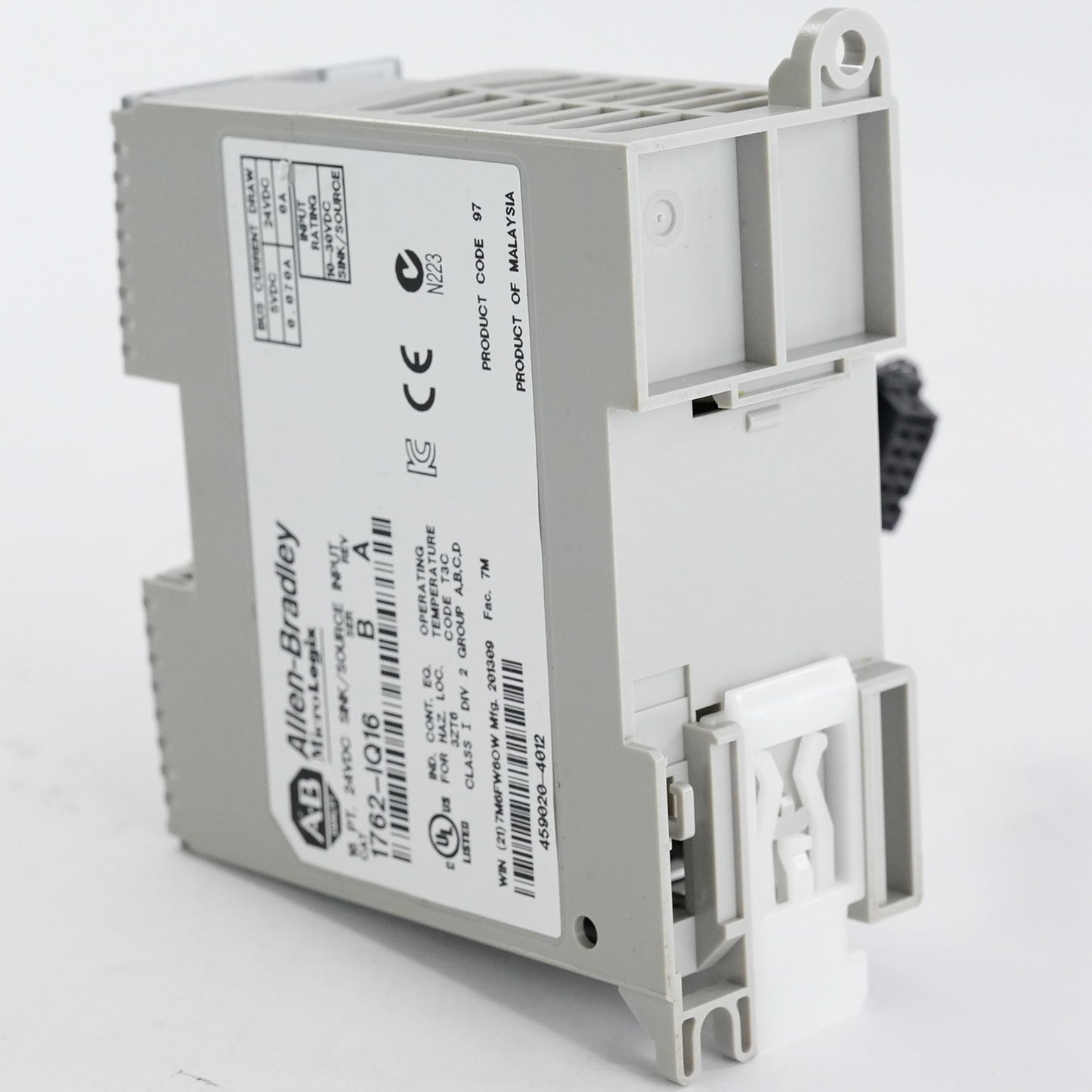 Allen Bradley 1762-IQ16 /B Rev A MicroLogix 16PT 24VDC Input Module
