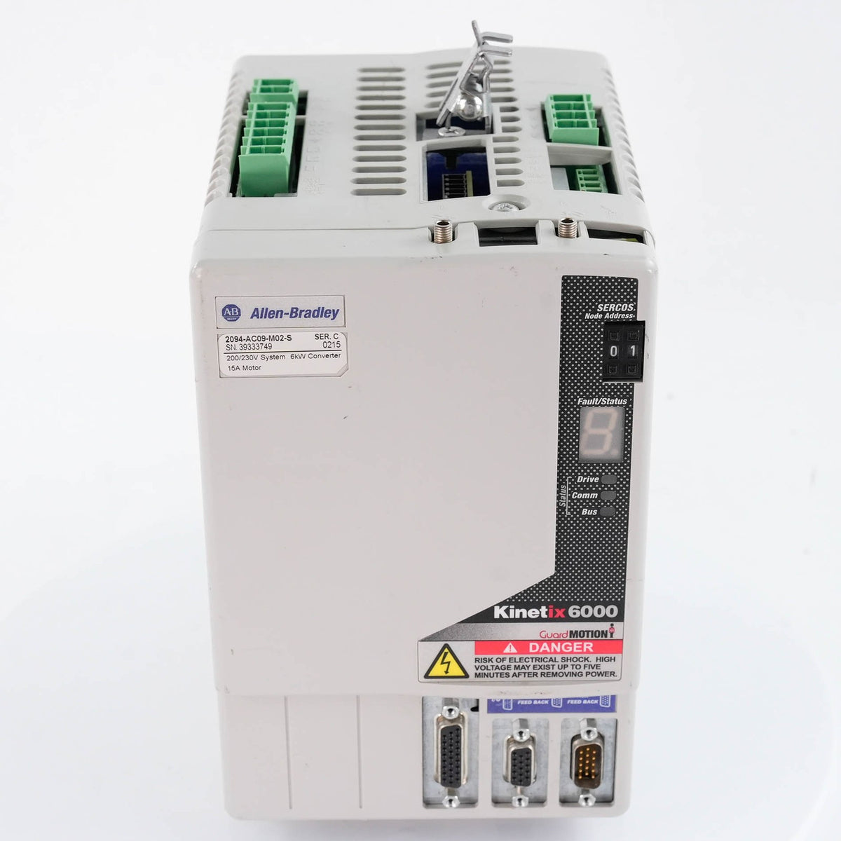 Allen Bradley 2094-AC09-M02-S Ser C Kinetix 6000 400V 9A AM Axis Module Refurb