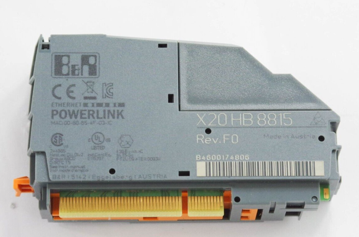 B&R Automation X20 HB 8815 / X20HB8815 / X20-HB-8815 Ethernet Powerlink Module