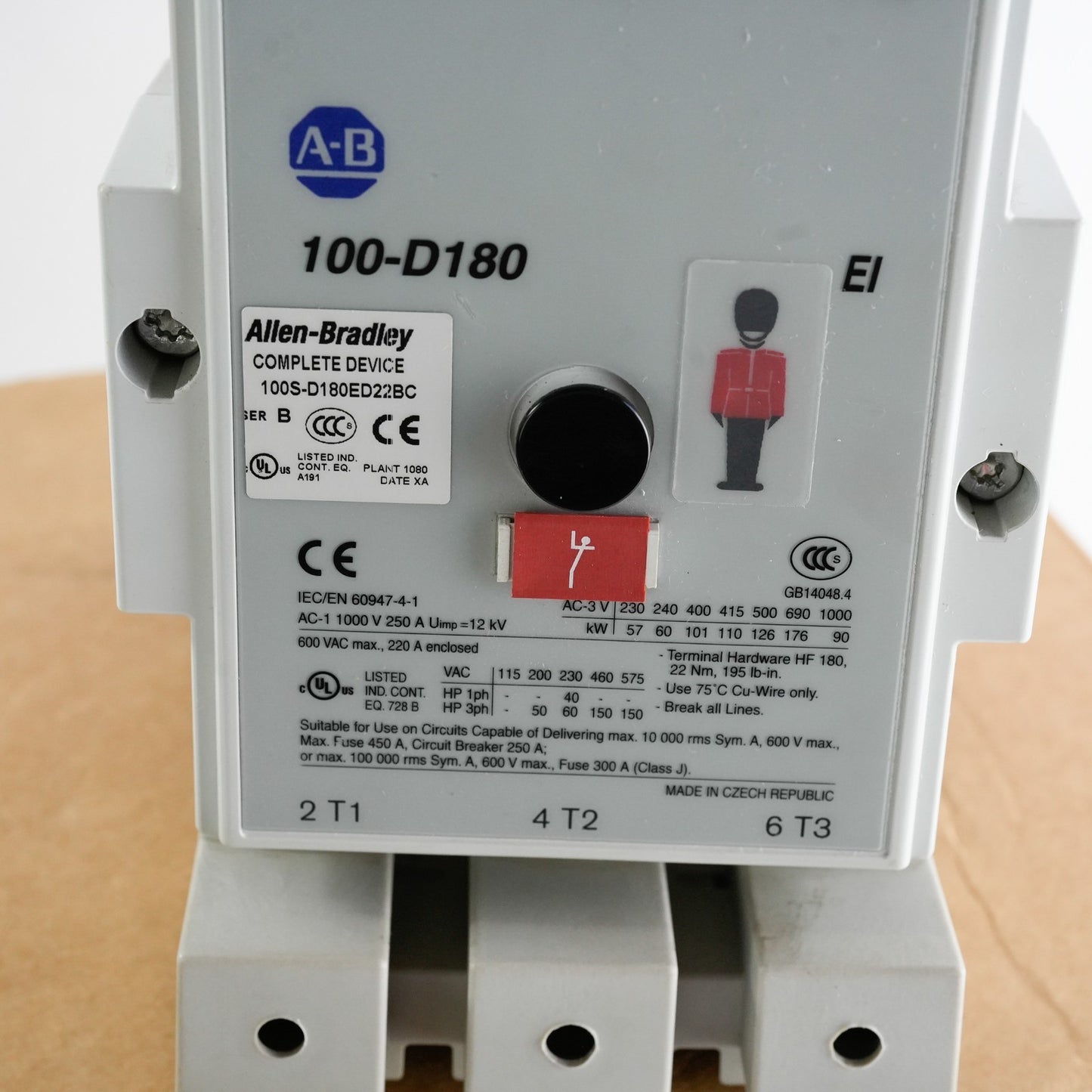 Allen Bradley 100-D180 /B 120V Coil Contactor 100S-D180ED22BC - Installed