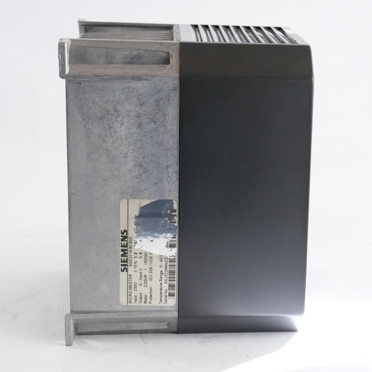 Siemens MicroMaster 6SE3116-8CB40 / 6SE31168CB40 230V 2HP 1500W